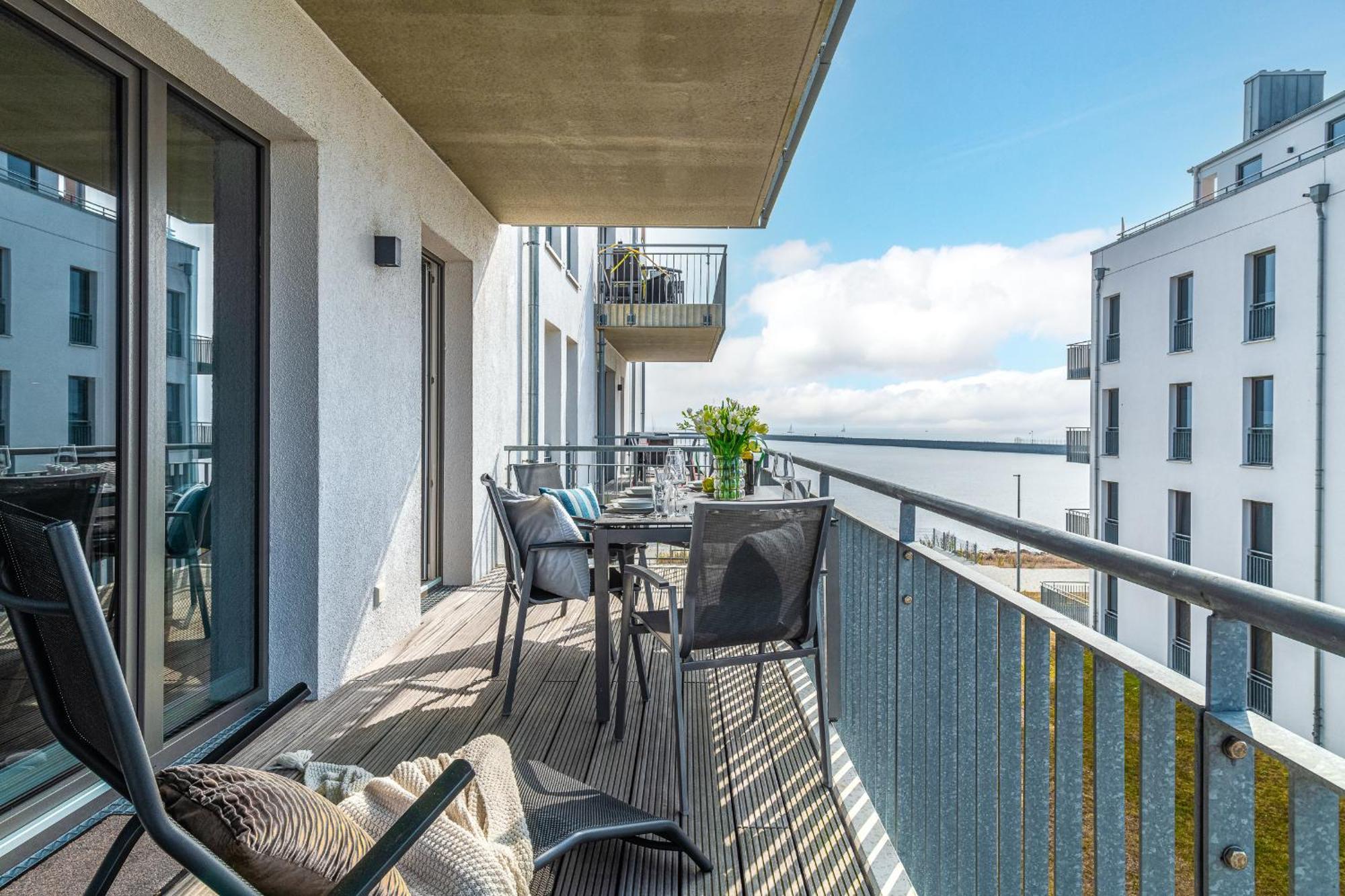 Apartament Ocean Storm- 2 Og, Balkon, Kamin Olpenitz Zewnętrze zdjęcie